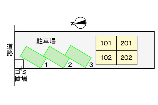 サンセールＫの駐車場|駐車場
