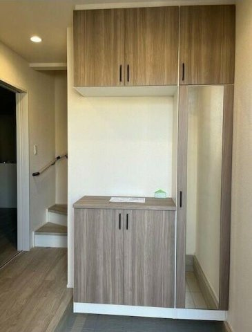 熊本市北区八景水谷３丁目の一戸建ての玄関