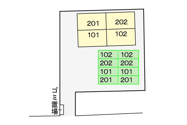 ニュ－シティ黒木の駐車場|駐車場