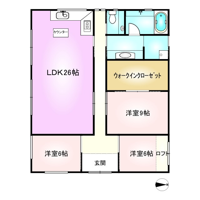 丹波篠山市瀬利の中古一戸建の間取り