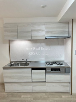 【キッチン】 | ハイシュタイン堀江 | 3口ガスコンロで食洗機も付いています！グリル付き！