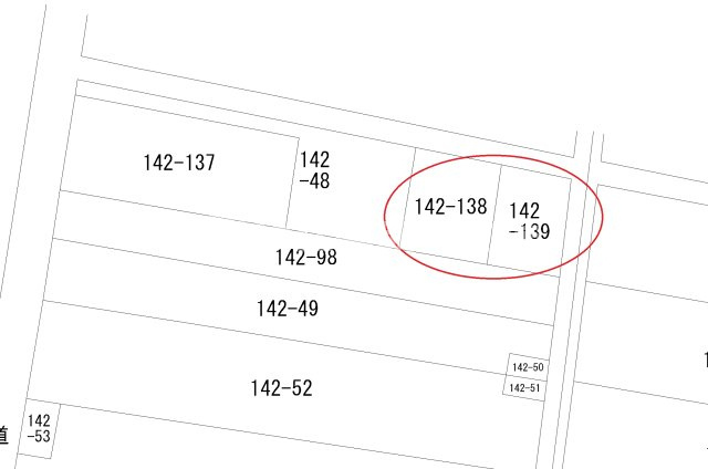 倉敷市連島町連島　売地の区画図|公図