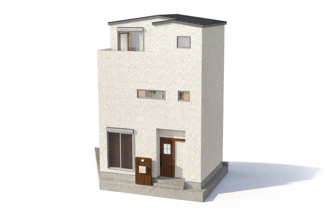 【外観パース】 | 下京区梅小路高畑町　建築条件付 | 《1号地-外観イメージパース》
実際の色味や材質とは異なる場合がございます。