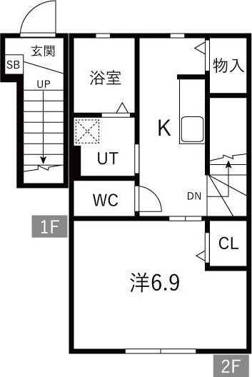 リベルタFの間取り