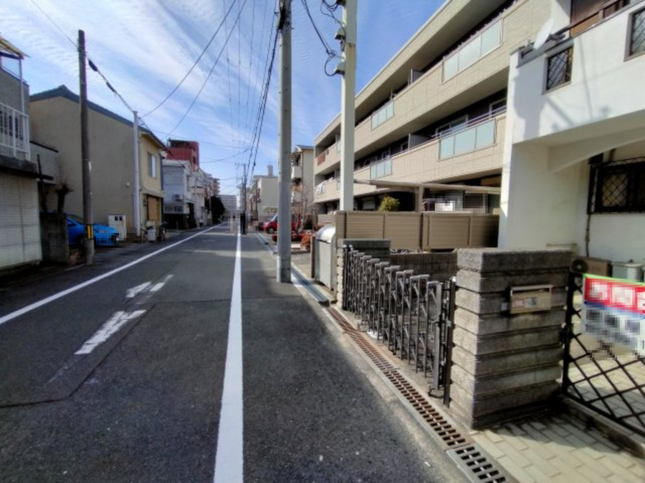 鶴見区放出東２丁目中古戸建の前面道路含む現地写真