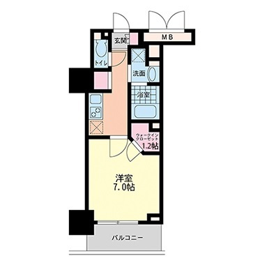ハビテ靭センターコートの間取り