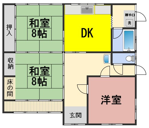 ６１７２４　安八郡神戸町落合中古戸建ての間取り|離れ