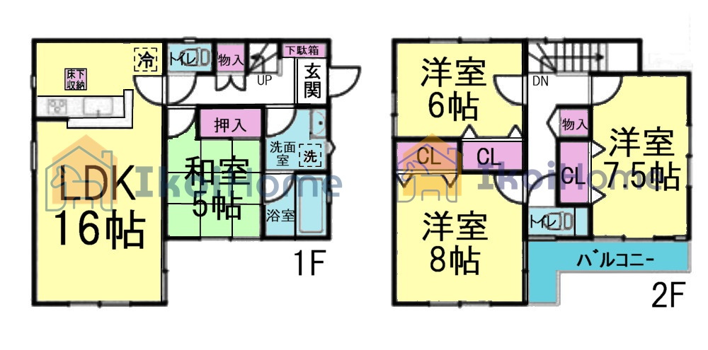 神戸市西区玉津町今津　中古戸建の間取り|●年中無休：当日予約可●陽当り良好南向きバルコニー完備！嬉しい和室付きのゆったり4LDKの間取り♪