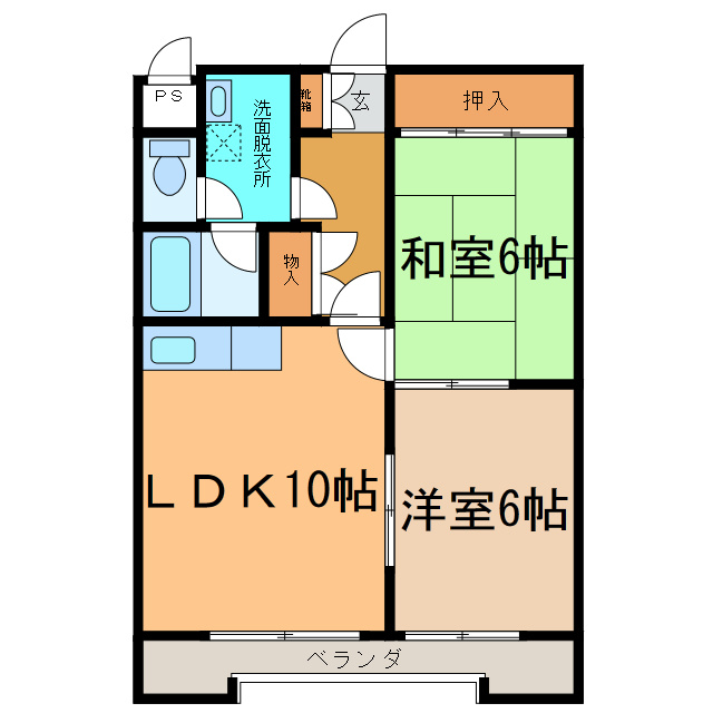 171マンションAの間取り