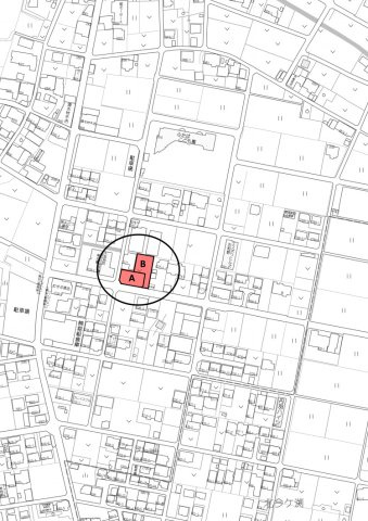 2区画分譲地　安八町西結の地図