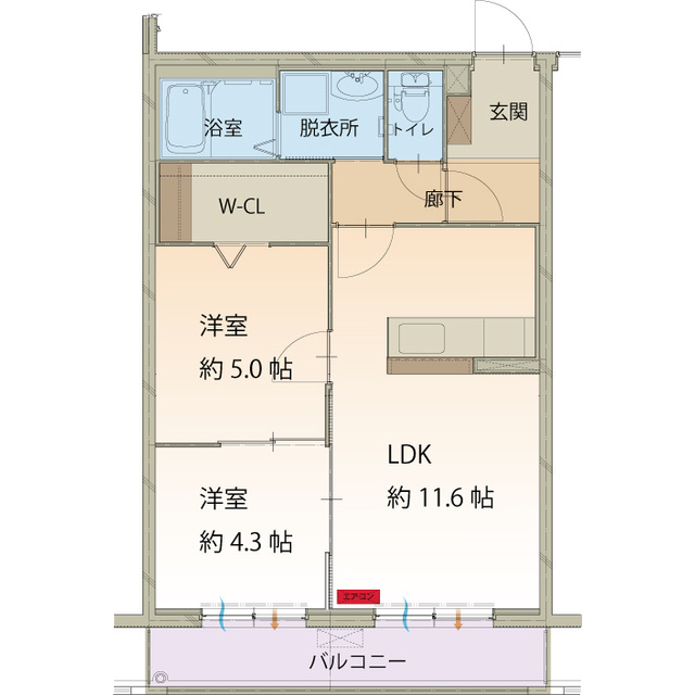 ベーシックマンションⅢの間取り