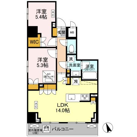 リーラ品川戸越の間取り