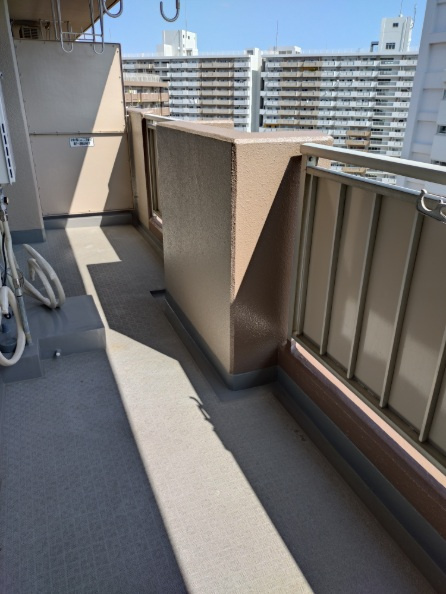 武庫川樹のまち第一第一六号棟のバルコニー