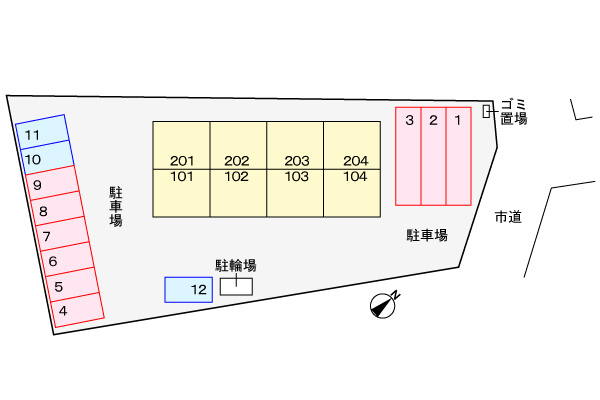 ラ・カーサの駐車場|駐車場