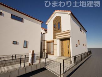 【外観】 | 寒川町一之宮2丁目  3号棟 6期 | イメージパース（完成時に現況と異なる場合は現況優先となります）