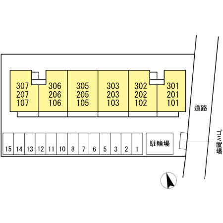 サザンクロスの区画図