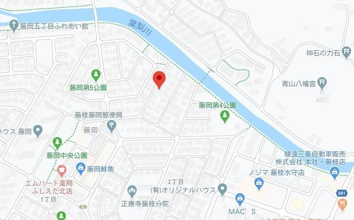 藤岡　上野邸の地図