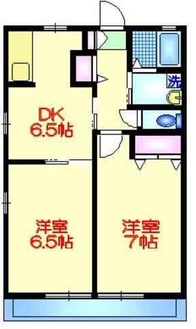 ハイツエイワⅡの間取り|★開放感のある間取り★