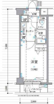リヴシティ新宿壱番館の間取り|間取りです
