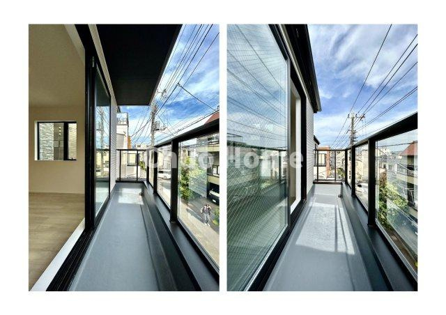 江戸川区平井7丁目新築分譲住宅のバルコニー|バルコニー×2