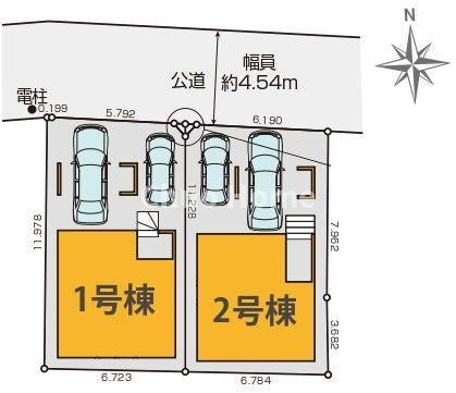 江戸川区平井7丁目新築分譲住宅の区画図|区画図