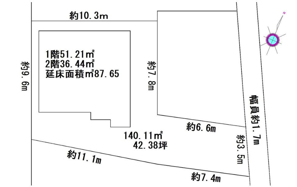取手市取手3丁目　中古戸建の区画図