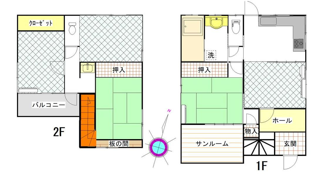 取手市取手3丁目　中古戸建の間取り
