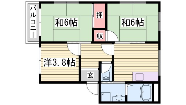 グリーンハイツ白浜の間取り