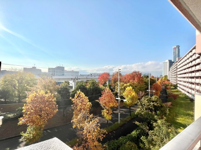 南港はなのまち住宅34号棟の展望