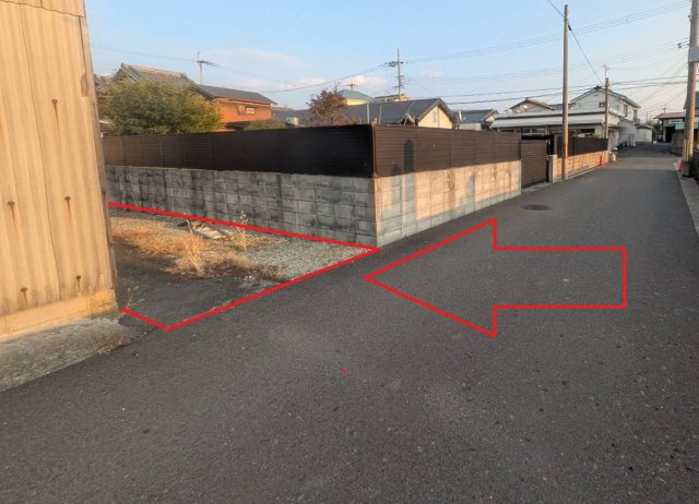 泉佐野市野出町35坪の前面道路含む現地写真|前面道路含む現地写真です