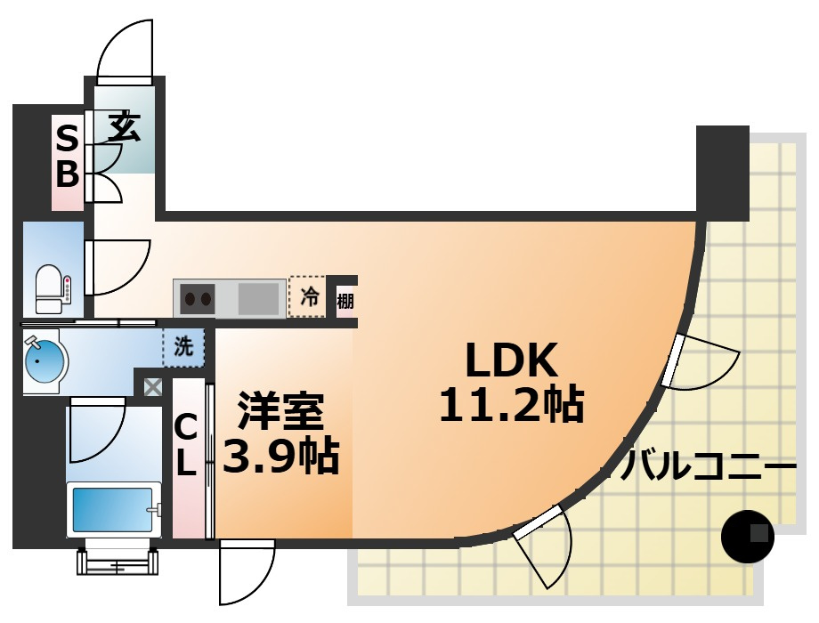 インペリアル新神戸の間取り