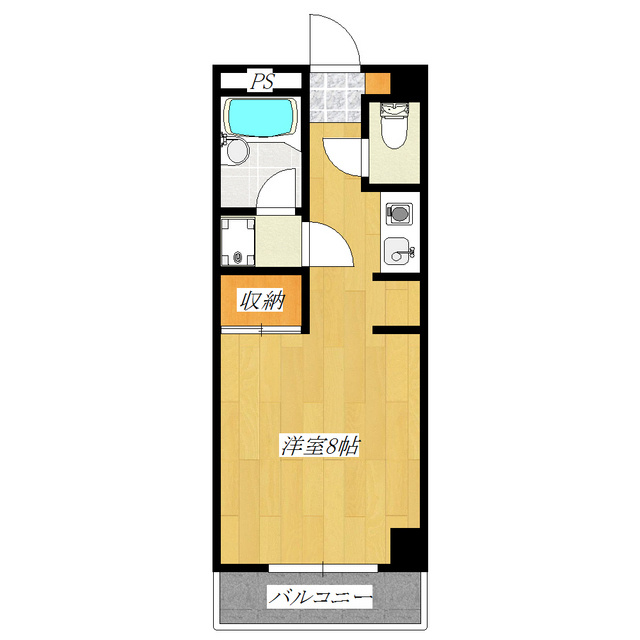 メゾンボヌールの間取り|バストイレ別のマンション！