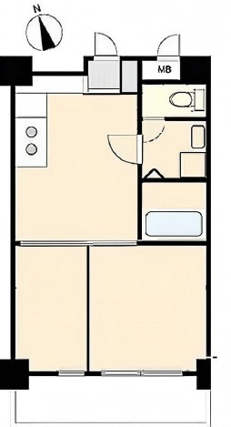 【間取り】 | ゆう・もあマンション | 南向きのお部屋なので、陽当たり・通風良好です！