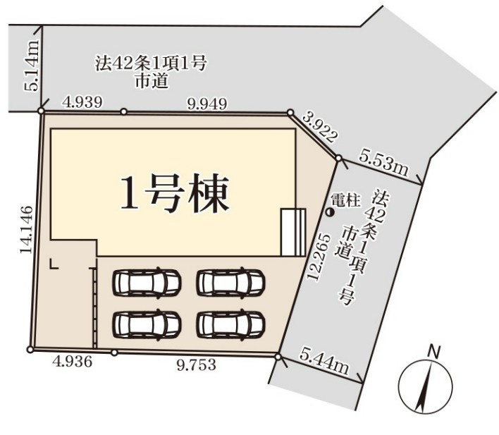 Livele Garden.S　羽生市東の区画図|図面と現況が異なる場合、現況を優先とします。