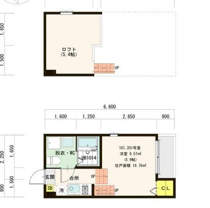 ハーモニーテラス広住町　名古屋市賃貸　仲介手数料無料の間取り