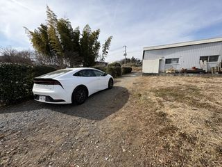 東松山市上唐子　土地117坪の前面道路含む現地写真