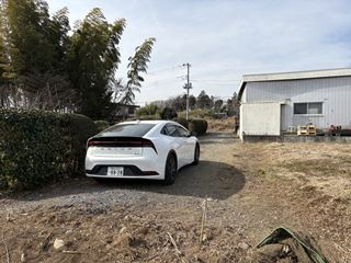 東松山市上唐子　土地117坪の前面道路含む現地写真