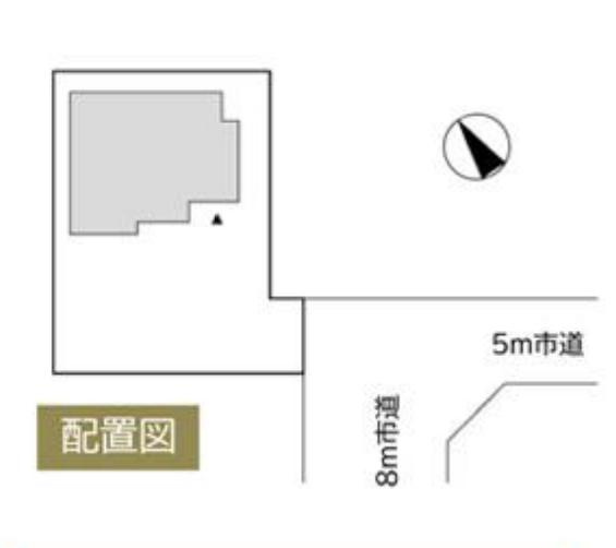 取手市紫水3丁目　中古戸建の区画図