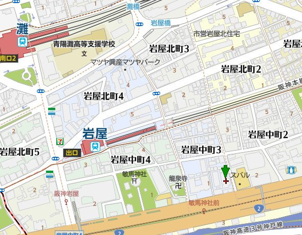 セントラルハイツ灘パートⅤの地図