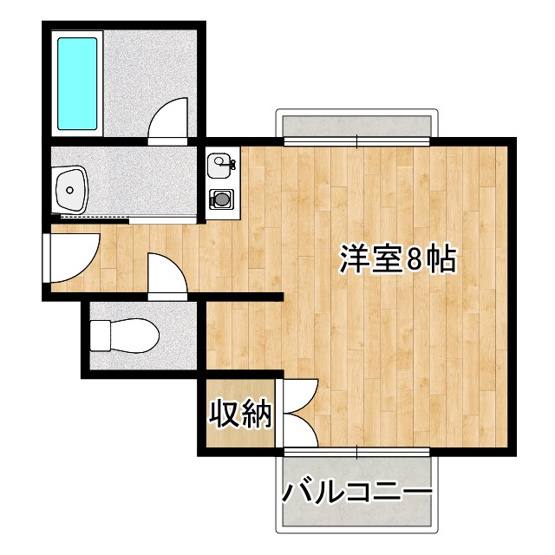 【間取り】 | ユニバーハイツオオセヤ