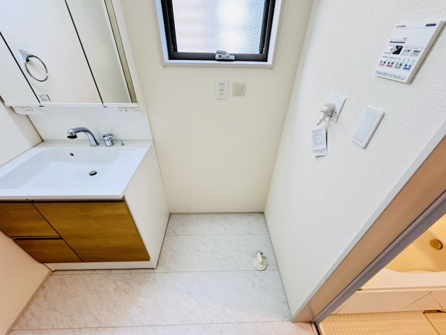 三郷市彦川戸１丁目新築戸建（彦川戸３期）のランドリースペース|洗濯機置き場・乾燥機用ガス栓つき