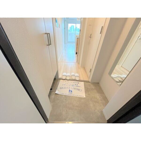 セレニテ西中島アリア壱番館の玄関