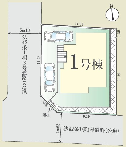 【区画図】 | 海老名市東柏ケ谷4期 新築戸建 全1棟