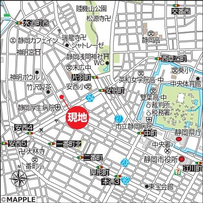 北番町２期A号棟の地図