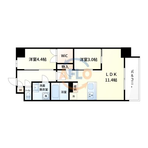 アーバネックス東梅田の間取り|アーバネックス東梅田　間取り
