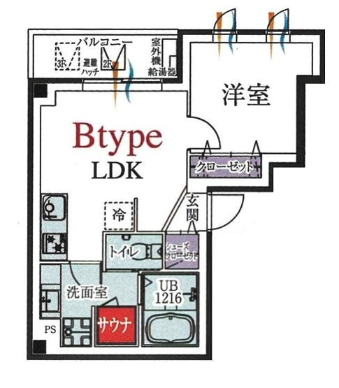 【間取り】 | b’CASA ASAKUSA IMADO | 「b’CASA ASAKUSA IMADO」