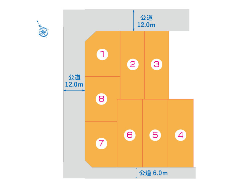 【深谷市上柴町東３丁目　全体区画図】