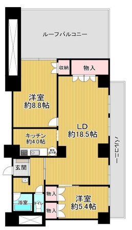 シャトウ山鼻の間取り