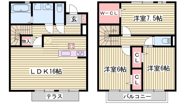 ガンダヴューハ 3番館の間取り
