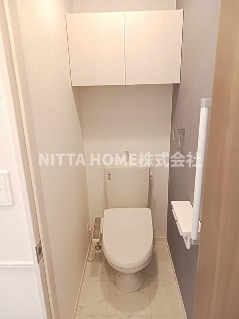 メゾンパーク　枚田岡　Ｂ棟のトイレ|温水洗浄付きのトイレになります◎